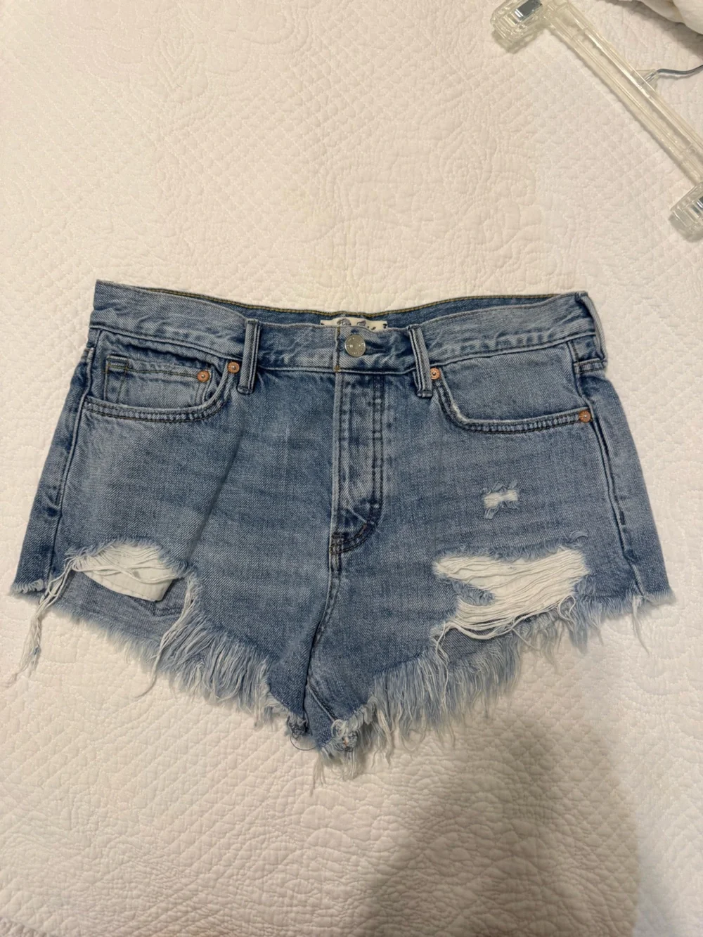 Free People denim shorts